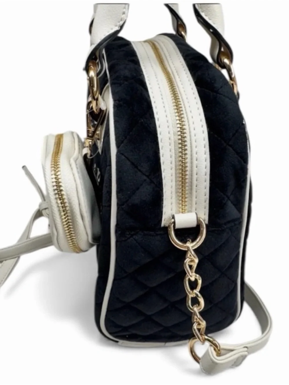Juicy Couture Royal Moment Satchel Bag-Licorice/Crystal NWT